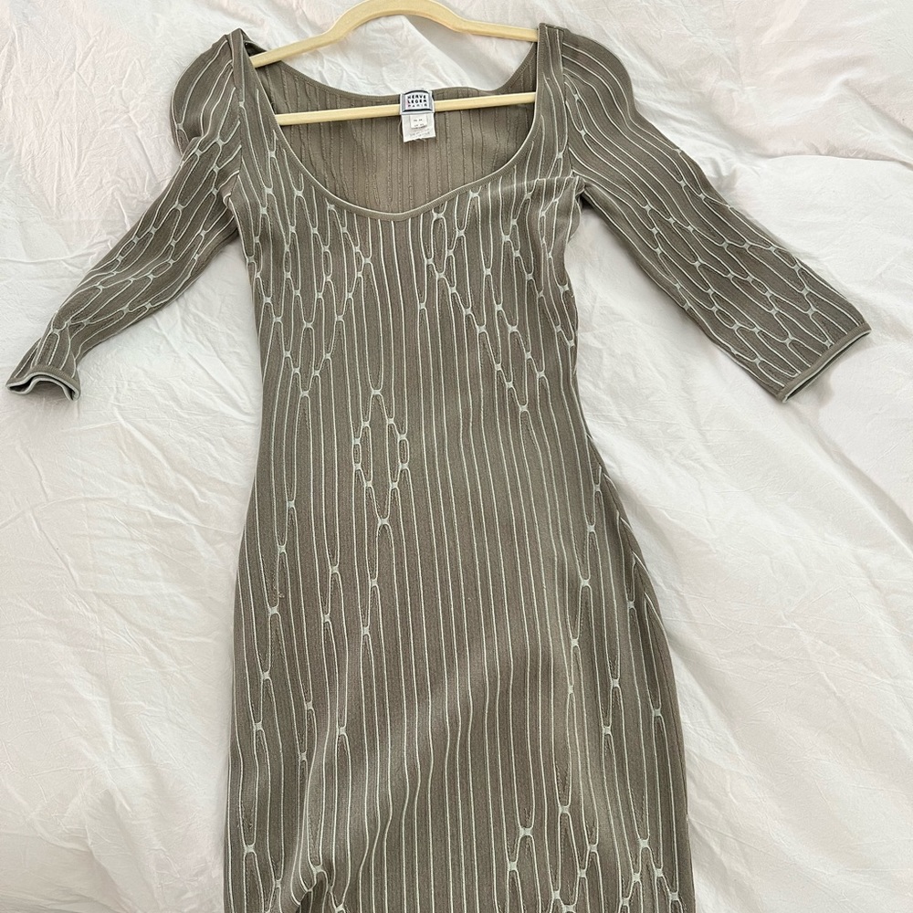Printed Herve Leger dress